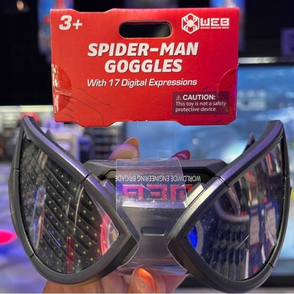 Disney Avengers Campus Light Up Spiderman Goggles wirth 17 Digital Expressions